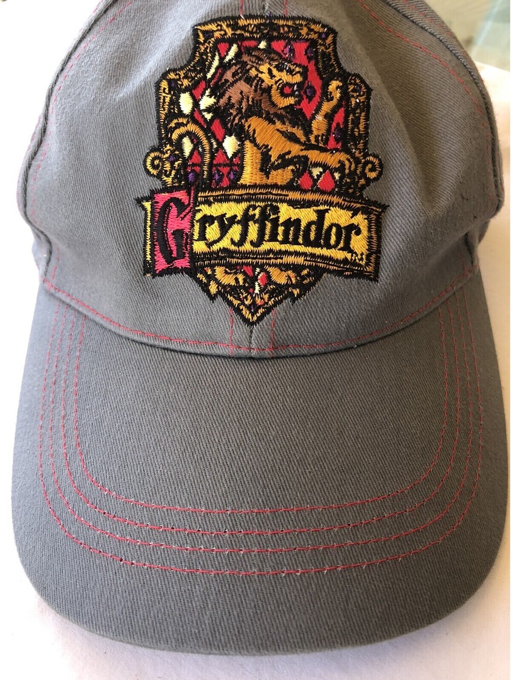 Harry Potter Gryffindor Baseball Hat Gray Unisex Cap.